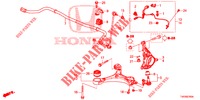 ARTICULATION AVANT pour Honda CIVIC 1.4 COMFORT 5 Portes 6 vitesses manuelles 2013