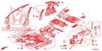 PLANCHER/PANNEAUX INTERIEURS pour Honda CIVIC 1.4 S 5 Portes 6 vitesses manuelles 2013
