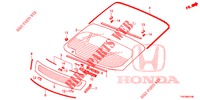 PARE BRISE ARRIERE pour Honda CIVIC 1.4 EXECUTIVE 5 Portes 6 vitesses manuelles 2013