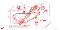PROJECTEUR pour Honda CIVIC 1.4 EXECUTIVE 5 Portes 6 vitesses manuelles 2013