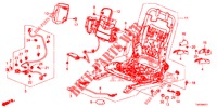 COMP. DE SIEGE AV. (G.) (HAUTEUR MANUELLE) pour Honda CIVIC DIESEL 1.6 LIFESTYLE 5 Portes 6 vitesses manuelles 2013