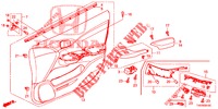 GARNITURE DE PORTE AVANT (LH) pour Honda CIVIC DIESEL 1.6 LIFESTYLE 5 Portes 6 vitesses manuelles 2013