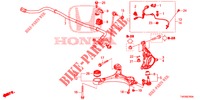 ARTICULATION AVANT pour Honda CIVIC 1.8 EXECUTIVE 5 Portes 5 vitesses automatique 2013