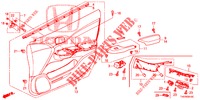 GARNITURE DE PORTE AVANT (LH) pour Honda CIVIC 1.8 EXECUTIVE 5 Portes 5 vitesses automatique 2013