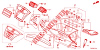 GARNITURE D'INSTRUMENT (COTE DE PASSAGER) (LH) pour Honda CIVIC 1.8 EXECUTIVE 5 Portes 5 vitesses automatique 2013