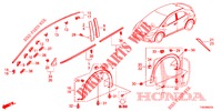 MOULAGE/PROTECTION pour Honda CIVIC 1.8 EXECUTIVE 5 Portes 5 vitesses automatique 2013