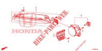 PHARE ANTIBROUILLARD / FEU D'ECLAIRAGE DE CONDUITE DE JOUR pour Honda CIVIC 1.8 EXECUTIVE 5 Portes 5 vitesses automatique 2013