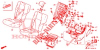 SIEGE ARRIERE (G.) pour Honda CIVIC 1.8 EXECUTIVE 5 Portes 5 vitesses automatique 2013