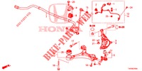 ARTICULATION AVANT pour Honda CIVIC 1.8 LIFESTYLE 5 Portes 6 vitesses manuelles 2013