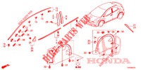 MOULAGE/PROTECTION pour Honda CIVIC 1.8 LIFESTYLE 5 Portes 6 vitesses manuelles 2013