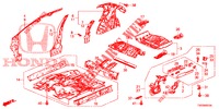 PLANCHER/PANNEAUX INTERIEURS pour Honda CIVIC 1.8 LIFESTYLE 5 Portes 6 vitesses manuelles 2013