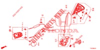 SERRURES PORTES ARRIERE/POIGNEE EXTERNE pour Honda CIVIC 1.8 LIFESTYLE 5 Portes 6 vitesses manuelles 2013