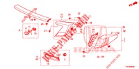 FEU ARRIERE/FEU D'IMMATRICULATION pour Honda CIVIC 1.8 S 5 Portes 5 vitesses automatique 2013