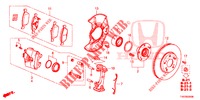 FREIN AVANT pour Honda CIVIC 1.8 S 5 Portes 5 vitesses automatique 2013