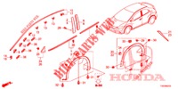 MOULAGE/PROTECTION pour Honda CIVIC 1.8 S 5 Portes 5 vitesses automatique 2013