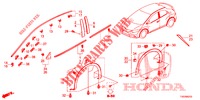 MOULAGE/PROTECTION pour Honda CIVIC 1.8 EXECUTIVE 5 Portes 6 vitesses manuelles 2013