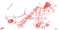 SERRURES PORTES ARRIERE/POIGNEE EXTERNE pour Honda CIVIC 1.8 EXECUTIVE 5 Portes 6 vitesses manuelles 2013