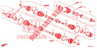 ARBRE PRIMAIRE AVANT/DEMI ARBRE (DIESEL) (2.2L) pour Honda CIVIC DIESEL 2.2 EXECUTIVE 5 Portes 6 vitesses manuelles 2013