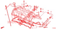 COUVERCLE DE CULASSE (DIESEL) (2.2L) pour Honda CIVIC DIESEL 2.2 EXECUTIVE 5 Portes 6 vitesses manuelles 2013