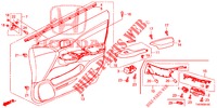 GARNITURE DE PORTE AVANT (LH) pour Honda CIVIC DIESEL 2.2 EXECUTIVE 5 Portes 6 vitesses manuelles 2013
