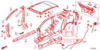 PANNEAUX EXTERIEURS/PANNEAU ARRIERE pour Honda CIVIC DIESEL 2.2 EXECUTIVE 5 Portes 6 vitesses manuelles 2013
