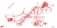 SERRURES PORTES ARRIERE/POIGNEE EXTERNE pour Honda CIVIC DIESEL 2.2 EXECUTIVE 5 Portes 6 vitesses manuelles 2013