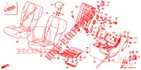 SIEGE ARRIERE (G.) pour Honda CIVIC DIESEL 2.2 EXECUTIVE 5 Portes 6 vitesses manuelles 2013