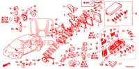 UNITE DE COMMANDE (COMPARTIMENT MOTEUR) (1) (DIESEL) (2.2L) pour Honda CIVIC DIESEL 2.2 EXECUTIVE 5 Portes 6 vitesses manuelles 2013
