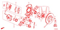 FREIN AVANT pour Honda CIVIC DIESEL 1.6 EXCLUSIVE 5 Portes 6 vitesses manuelles 2015