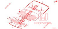 PARE BRISE ARRIERE pour Honda CIVIC DIESEL 1.6 EXCLUSIVE 5 Portes 6 vitesses manuelles 2015