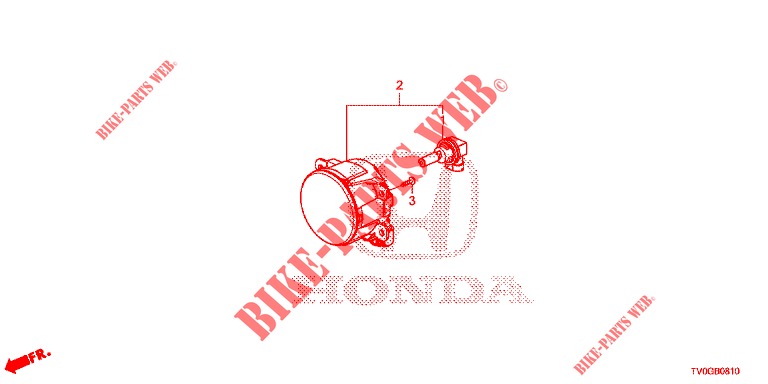 PHARE ANTIBROUILLARD pour Honda CIVIC DIESEL 1.6 EXCLUSIVE 5 Portes 6 vitesses manuelles 2015