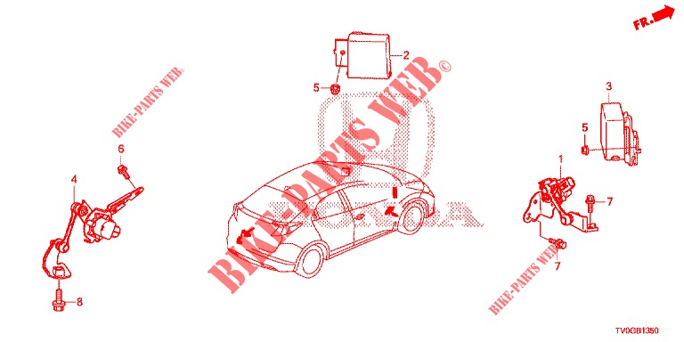REGLAGE AUTOMATIQUE DE NIVEAU pour Honda CIVIC DIESEL 1.6 EXCLUSIVE 5 Portes 6 vitesses manuelles 2015