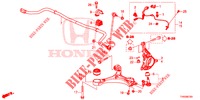 ARTICULATION AVANT pour Honda CIVIC 1.8 EXECUTIVE 5 Portes 5 vitesses automatique 2015