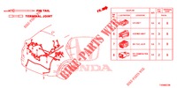 CONNECTEUR ELECTRIQUE (ARRIERE) pour Honda CIVIC 1.4 S 5 Portes 6 vitesses manuelles 2016