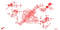 SUPPORTS DE MOTEUR (1.4L) pour Honda CIVIC 1.4 S 5 Portes 6 vitesses manuelles 2016