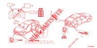 EMBLEMES/ETIQUETTES DE PRECAUTIONS pour Honda CIVIC  1.0 S 5 Portes 6 vitesses manuelles 2017