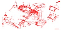 GARNITURE D'INSTRUMENT (COTE DE CONDUCTEUR) (LH) pour Honda CIVIC DIESEL 1.6 MID 5 Portes 6 vitesses manuelles 2018