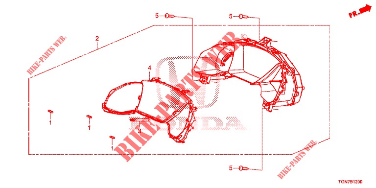 COMPTEUR pour Honda CIVIC DIESEL 1.6 MID 5 Portes 9 vitesses automatique 2018