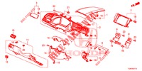 GARNITURE D'INSTRUMENT (COTE DE CONDUCTEUR) (LH) pour Honda CIVIC DIESEL 1.6 S 5 Portes 6 vitesses manuelles 2018
