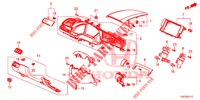GARNITURE D'INSTRUMENT (COTE DE CONDUCTEUR) (LH) pour Honda CIVIC TYPE R 5 Portes 6 vitesses manuelles 2018