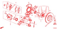 FREIN AVANT pour Honda CIVIC TOURER DIESEL 1.6 COMFORT 5 Portes 6 vitesses manuelles 2014