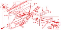 GARNITURE DE PORTE AVANT (LH) pour Honda CIVIC TOURER DIESEL 1.6 COMFORT 5 Portes 6 vitesses manuelles 2014