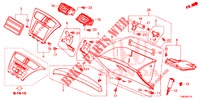 GARNITURE D'INSTRUMENT (COTE DE PASSAGER) (LH) pour Honda CIVIC TOURER DIESEL 1.6 COMFORT 5 Portes 6 vitesses manuelles 2014