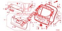 HAYON ARRIERE pour Honda CIVIC TOURER DIESEL 1.6 COMFORT 5 Portes 6 vitesses manuelles 2014