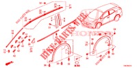 MOULAGE/PROTECTION pour Honda CIVIC TOURER DIESEL 1.6 COMFORT 5 Portes 6 vitesses manuelles 2014