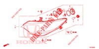 PROJECTEUR pour Honda CIVIC TOURER DIESEL 1.6 COMFORT 5 Portes 6 vitesses manuelles 2014