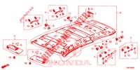 GARNITURE DE PLAFOND pour Honda CIVIC TOURER DIESEL 1.6 S 5 Portes 6 vitesses manuelles 2014