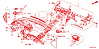 PANNEAU D'INSTRUMENT (LH) pour Honda CIVIC TOURER DIESEL 1.6 S 5 Portes 6 vitesses manuelles 2014