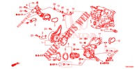 POMPE A EAU (DIESEL) pour Honda CIVIC TOURER DIESEL 1.6 S 5 Portes 6 vitesses manuelles 2014