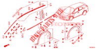 MOULAGE/PROTECTION pour Honda CIVIC TOURER 1.8 LIFESTYLE 5 Portes 6 vitesses manuelles 2014
